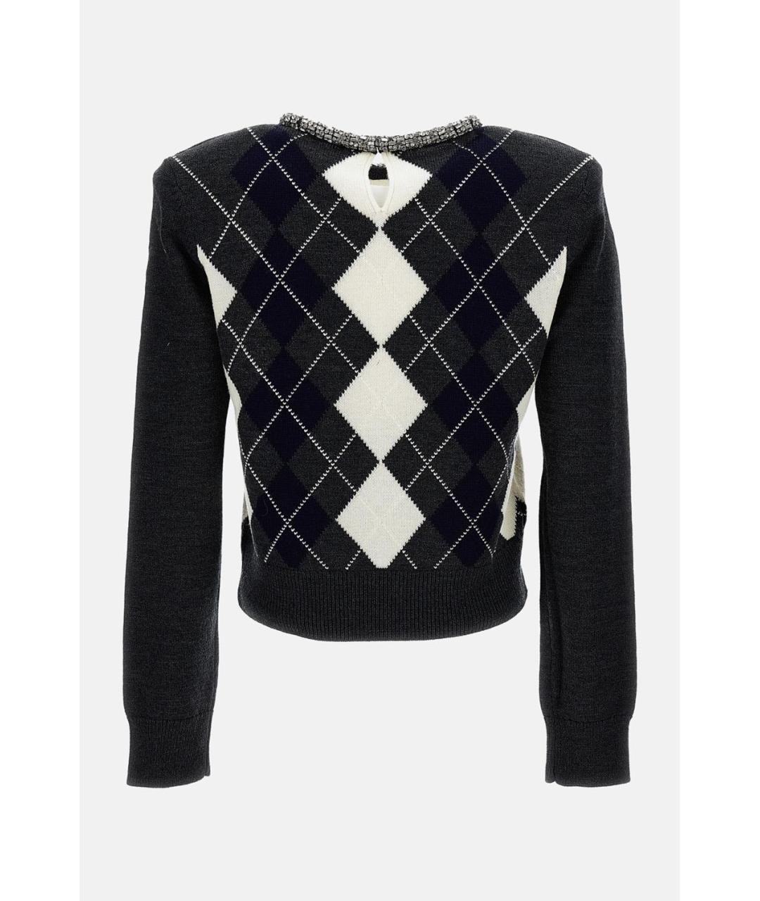 SELF-PORTRAIT Серый шерстяной джемпер / свитер, фото 1