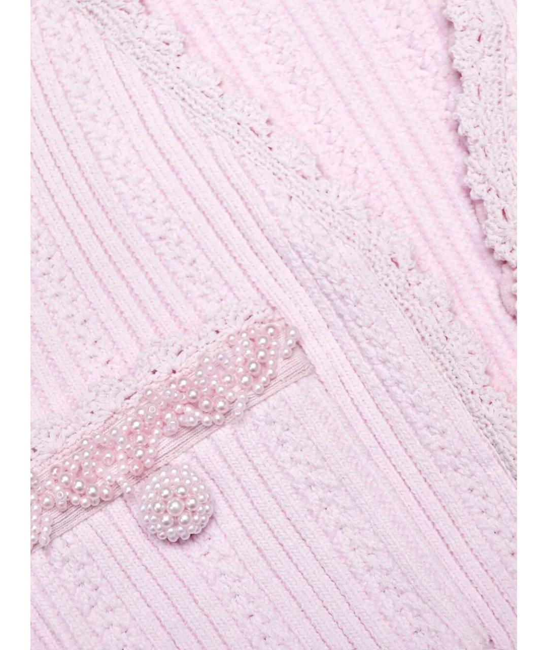 SELF-PORTRAIT Розовое вискозное платье, фото 5