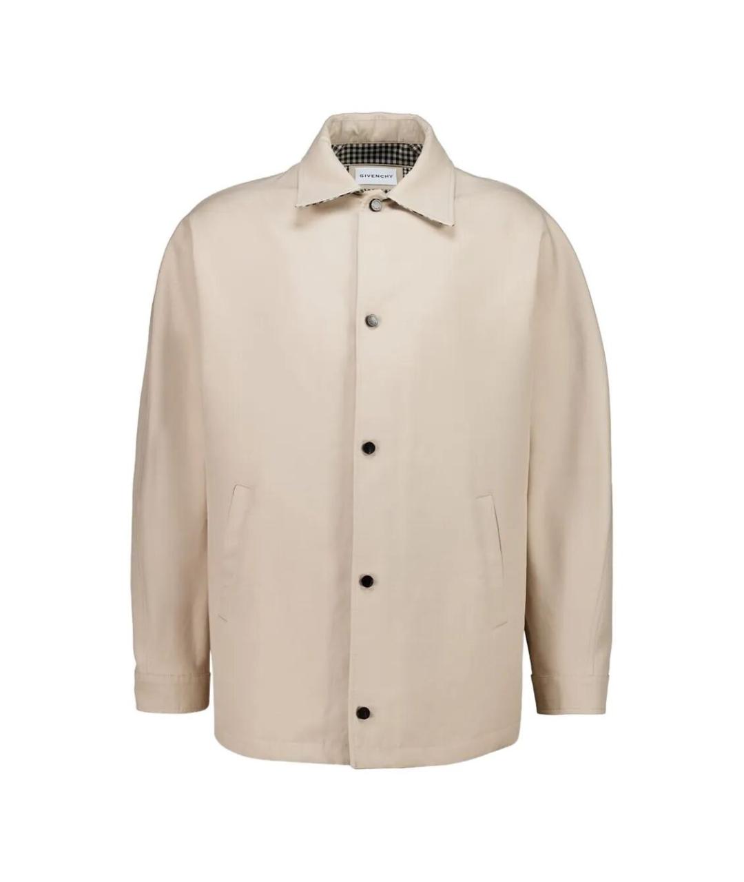 GIVENCHY Бежевая хлопковая куртка, фото 1