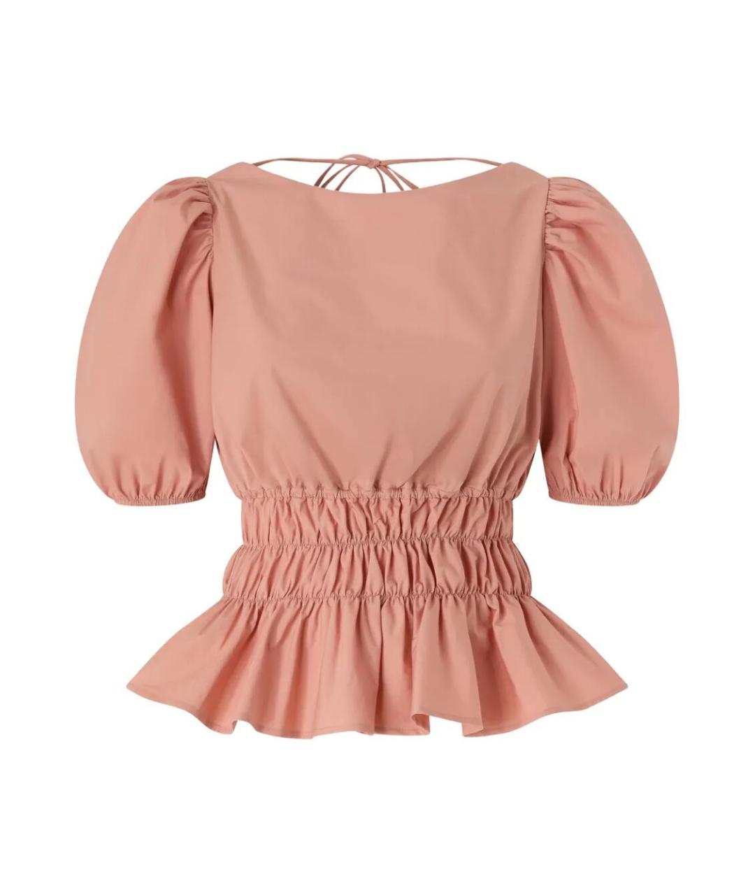 PINKO Розовая хлопковая блузы, фото 1