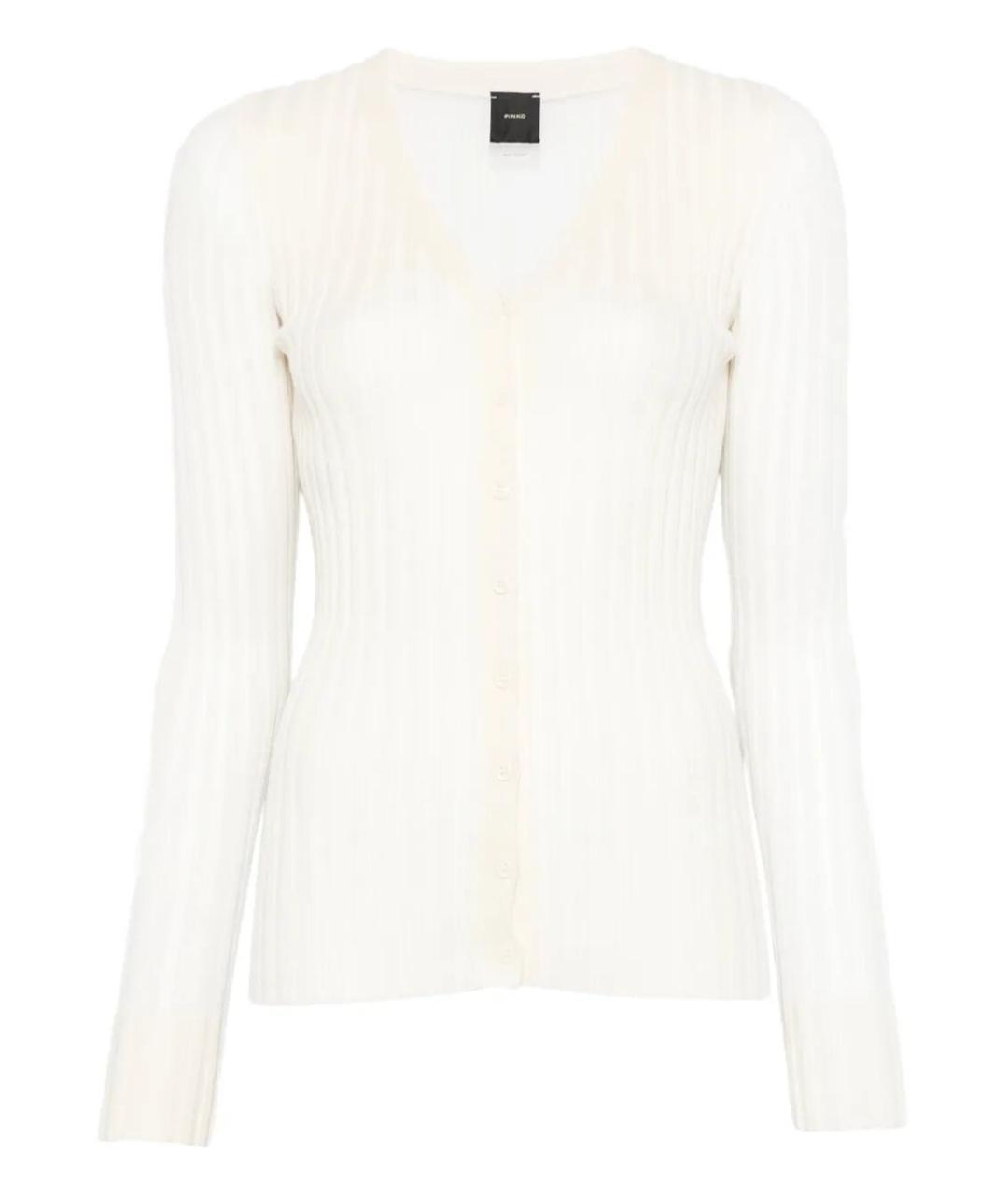 PINKO Бежевый шерстяной кардиган, фото 1