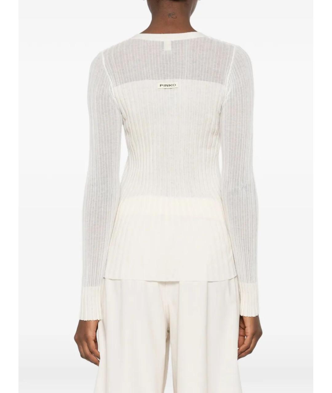 PINKO Бежевый шерстяной кардиган, фото 3