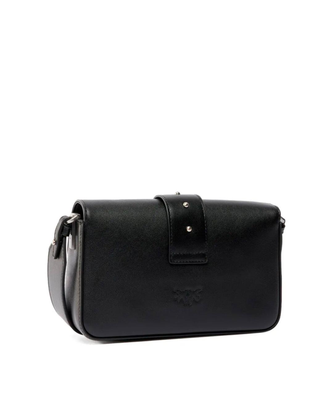 PINKO Черная кожаная сумка через плечо, фото 2