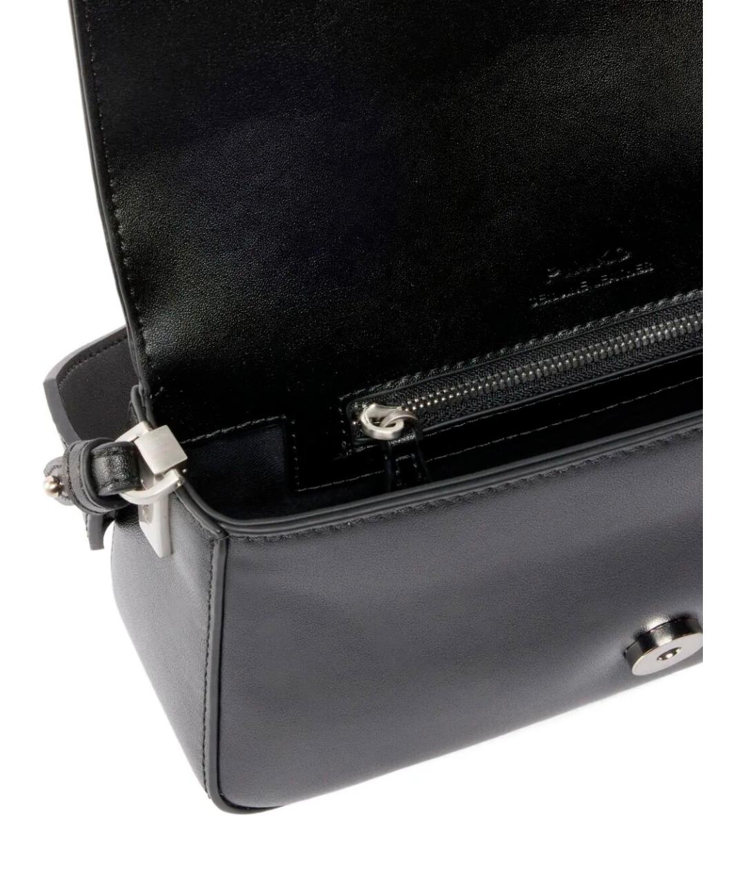 PINKO Черная кожаная сумка через плечо, фото 3
