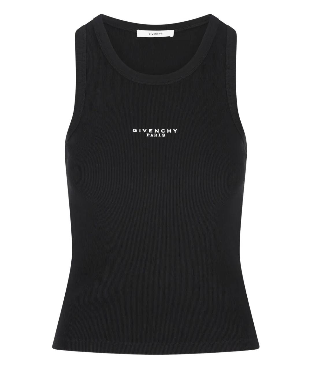 GIVENCHY Черная хлопковая майка, фото 1