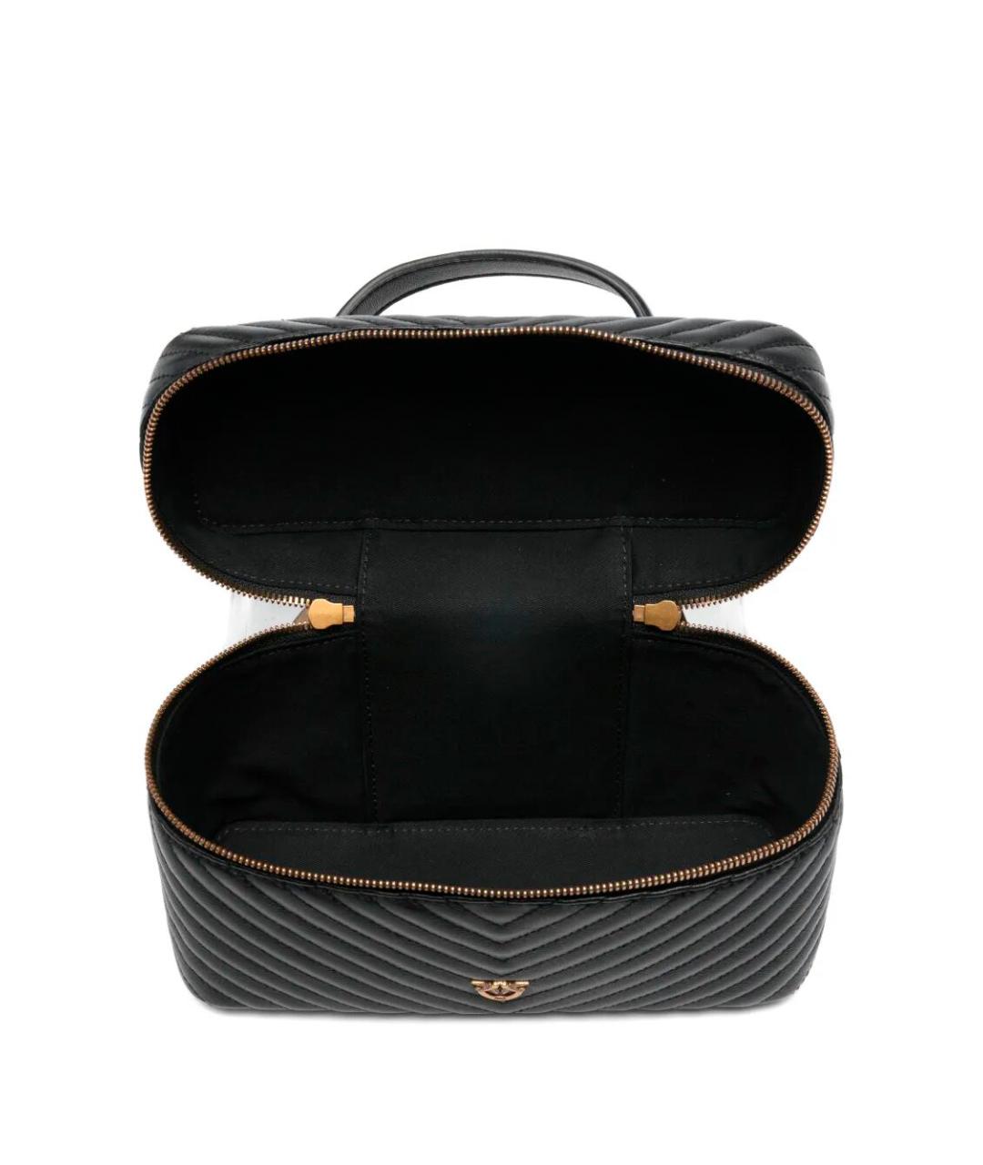 PINKO Черная кожаная сумка через плечо, фото 3