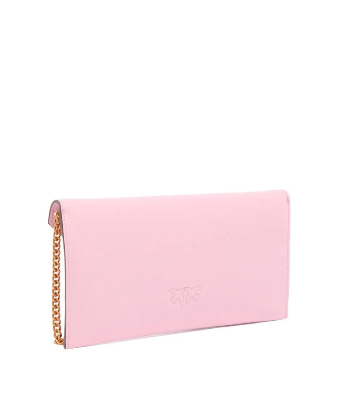 PINKO Розовая кожаная сумка через плечо, фото 4