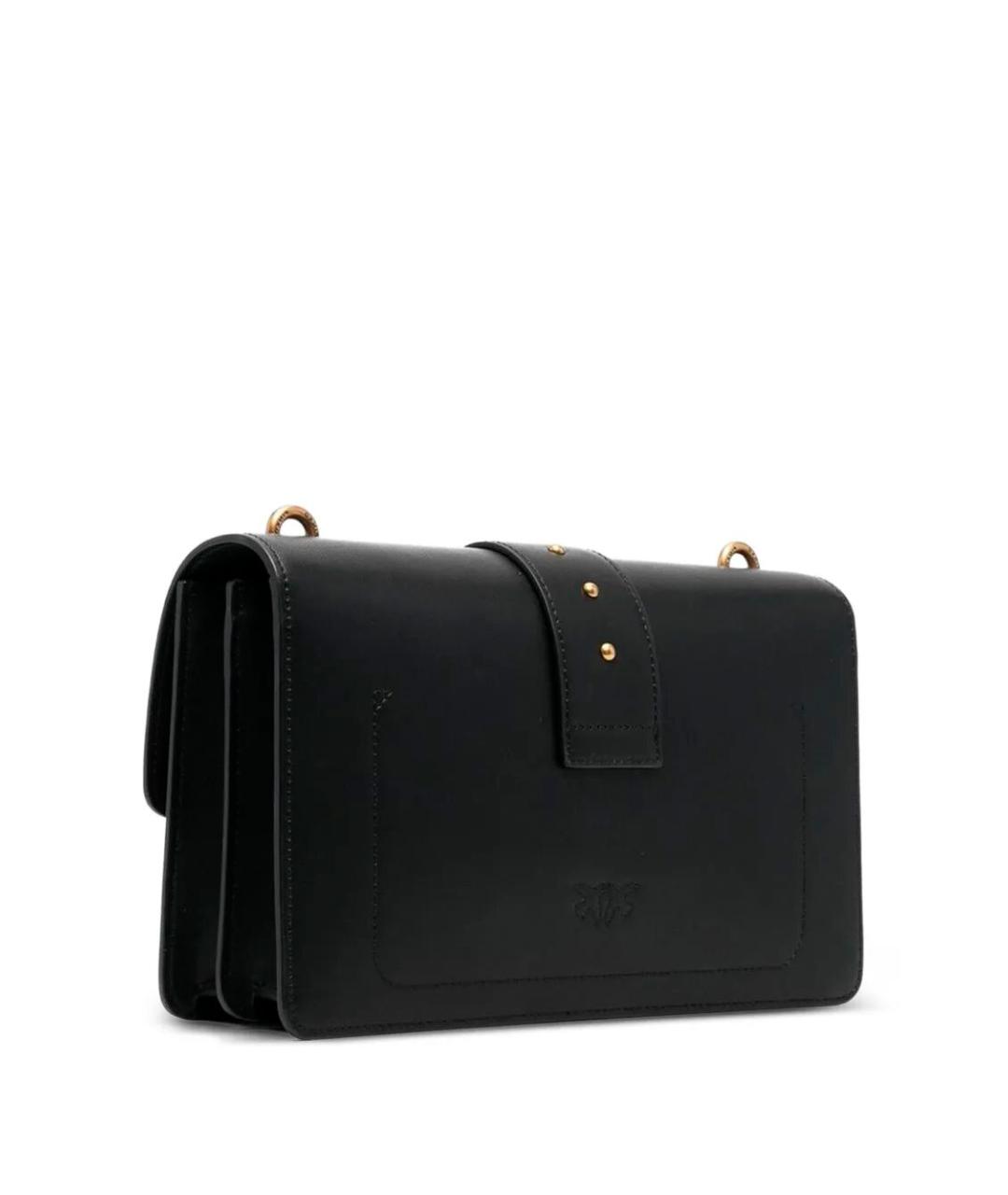 PINKO Черная кожаная сумка через плечо, фото 2