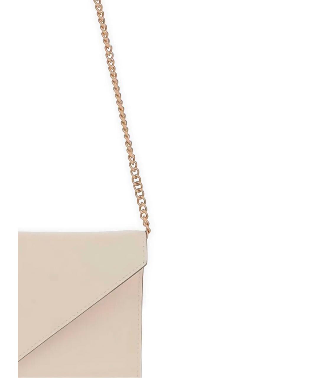 PINKO Бежевая кожаная сумка через плечо, фото 2