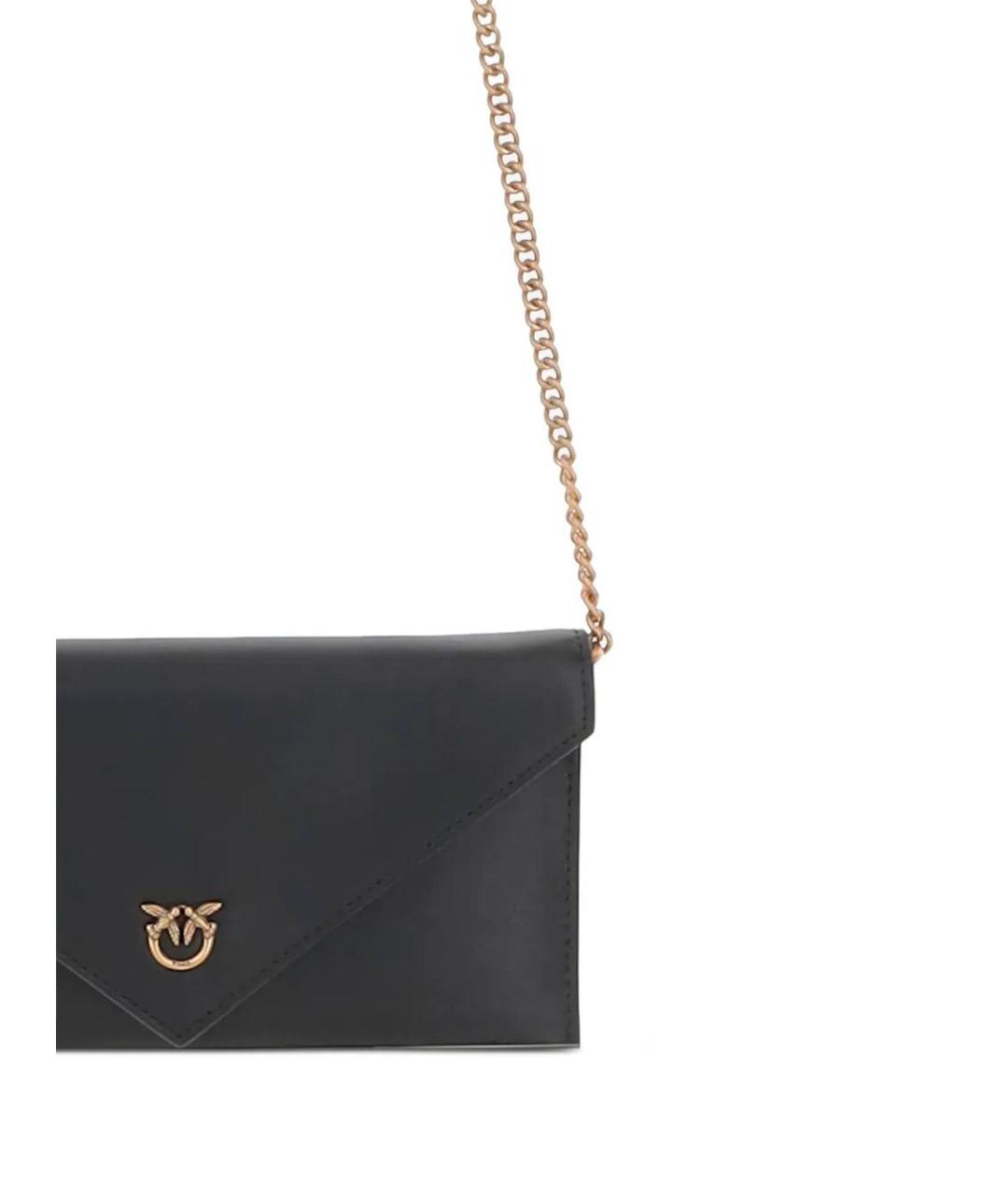 PINKO Черная кожаная сумка через плечо, фото 2