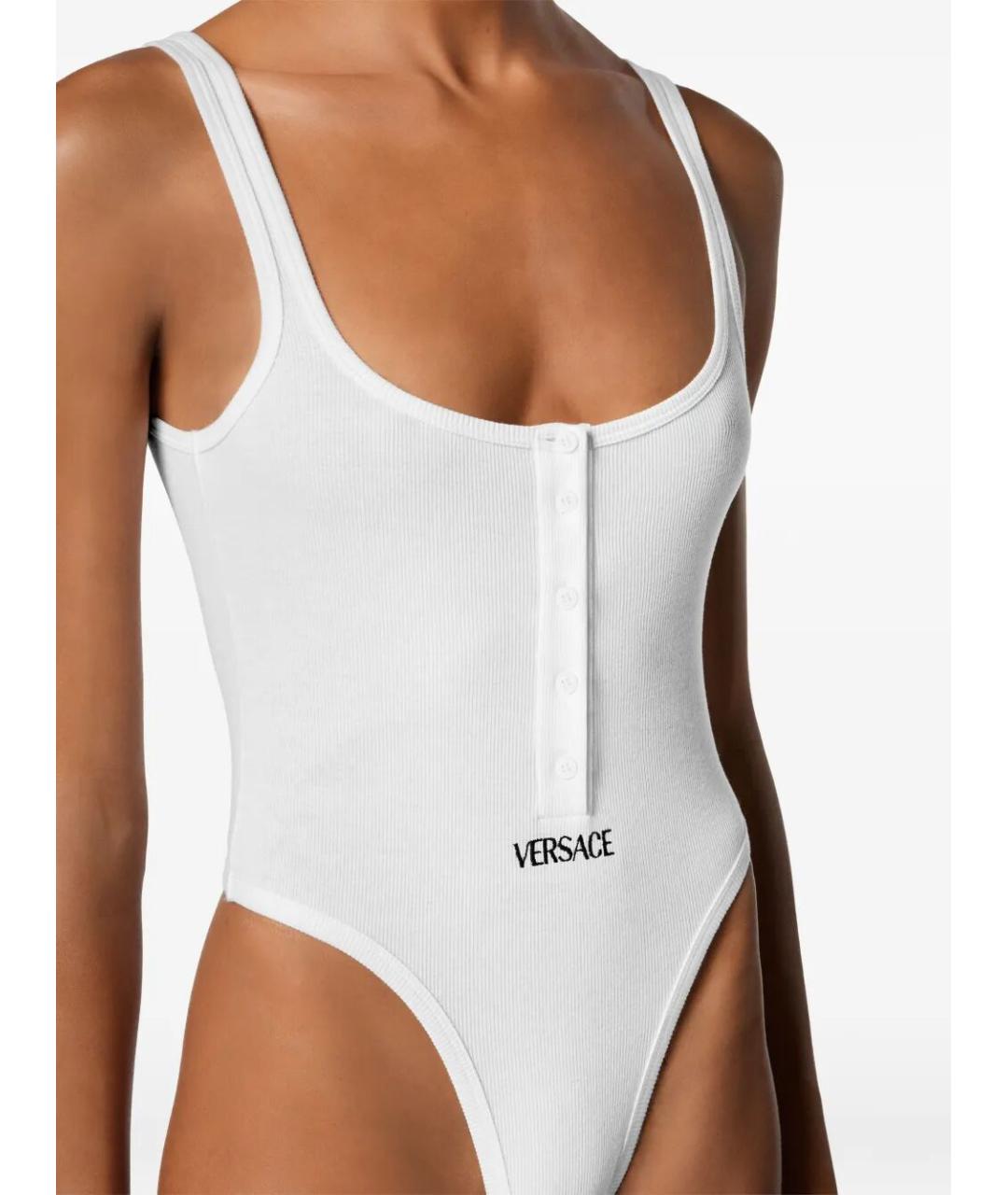 VERSACE Белое хлопковое боди, фото 3