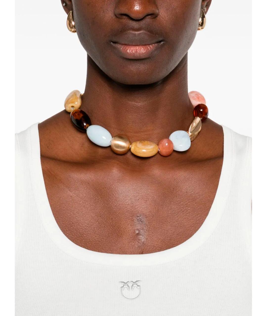 PINKO Белая хлопковая майка, фото 4