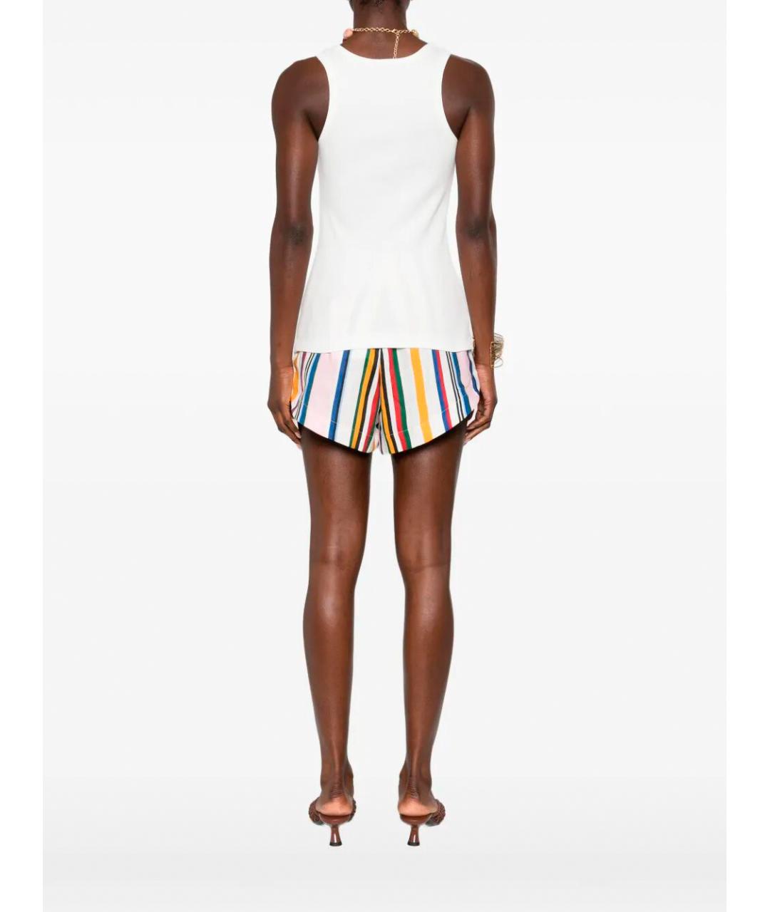 PINKO Белая хлопковая майка, фото 3