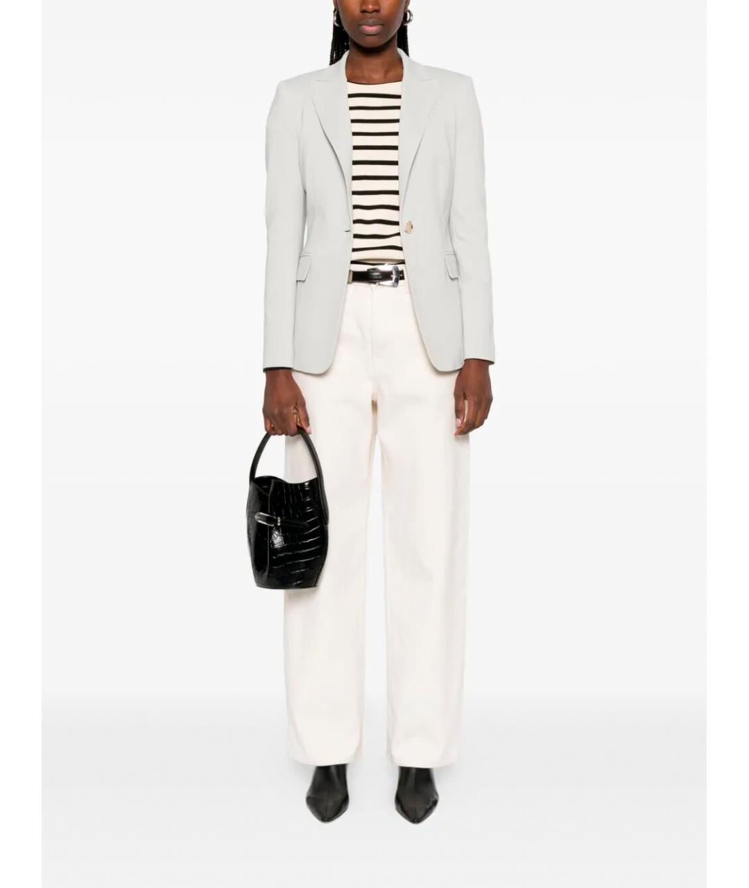 PINKO Серый вискозный жакет/пиджак, фото 2