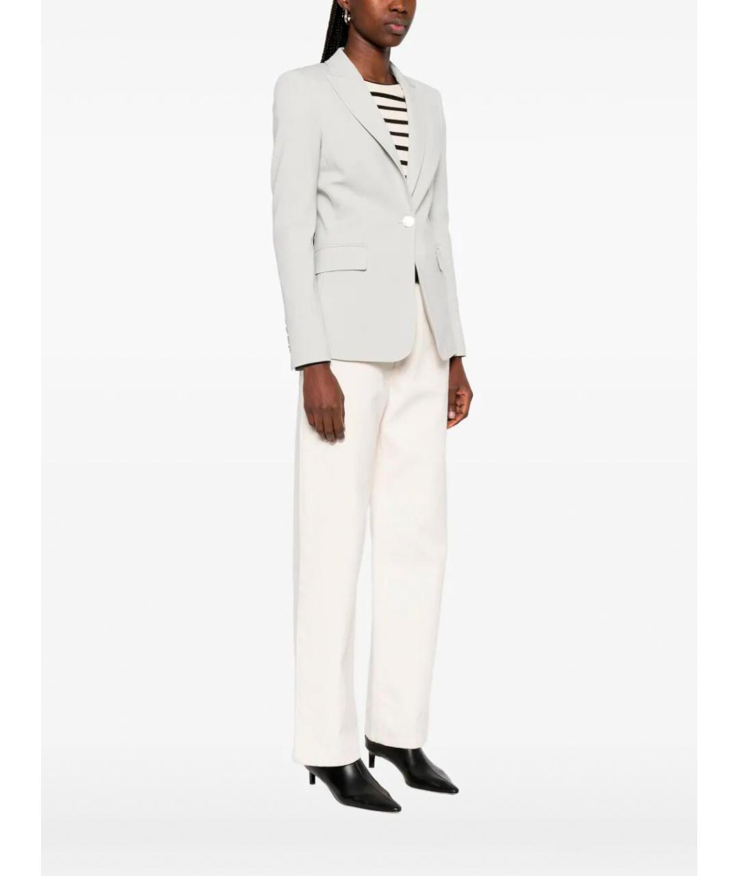 PINKO Серый вискозный жакет/пиджак, фото 5