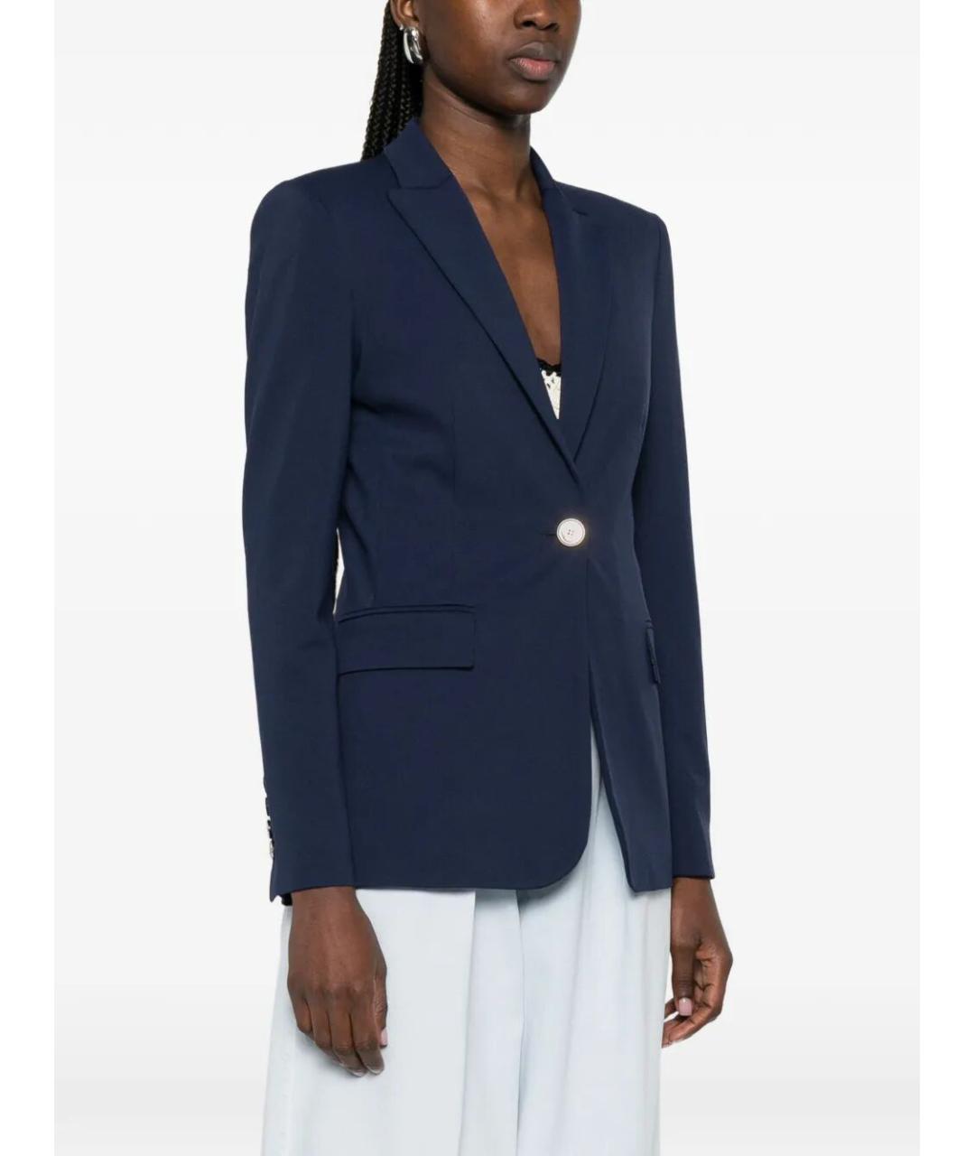 PINKO Синий вискозный жакет/пиджак, фото 4