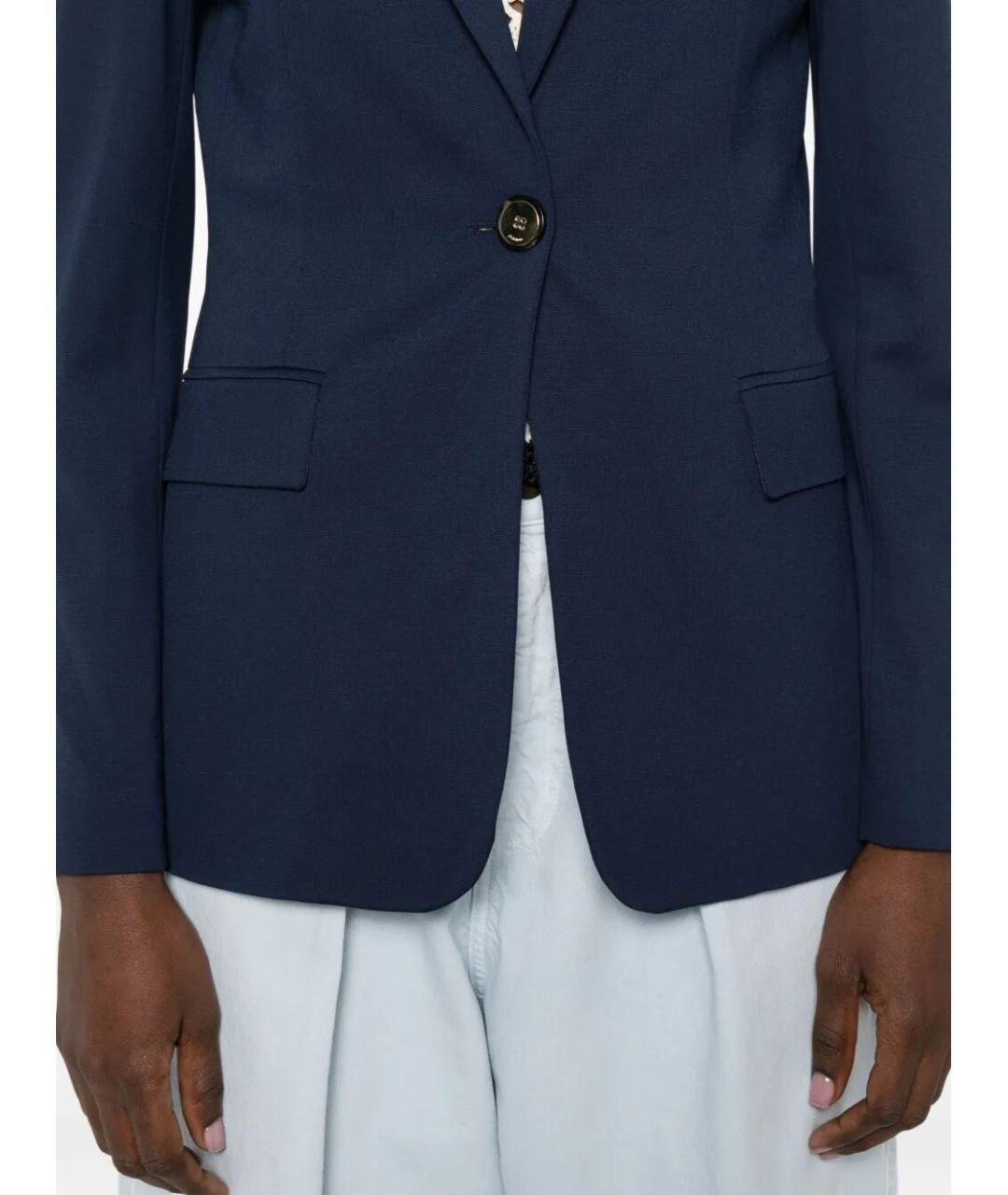 PINKO Синий вискозный жакет/пиджак, фото 5