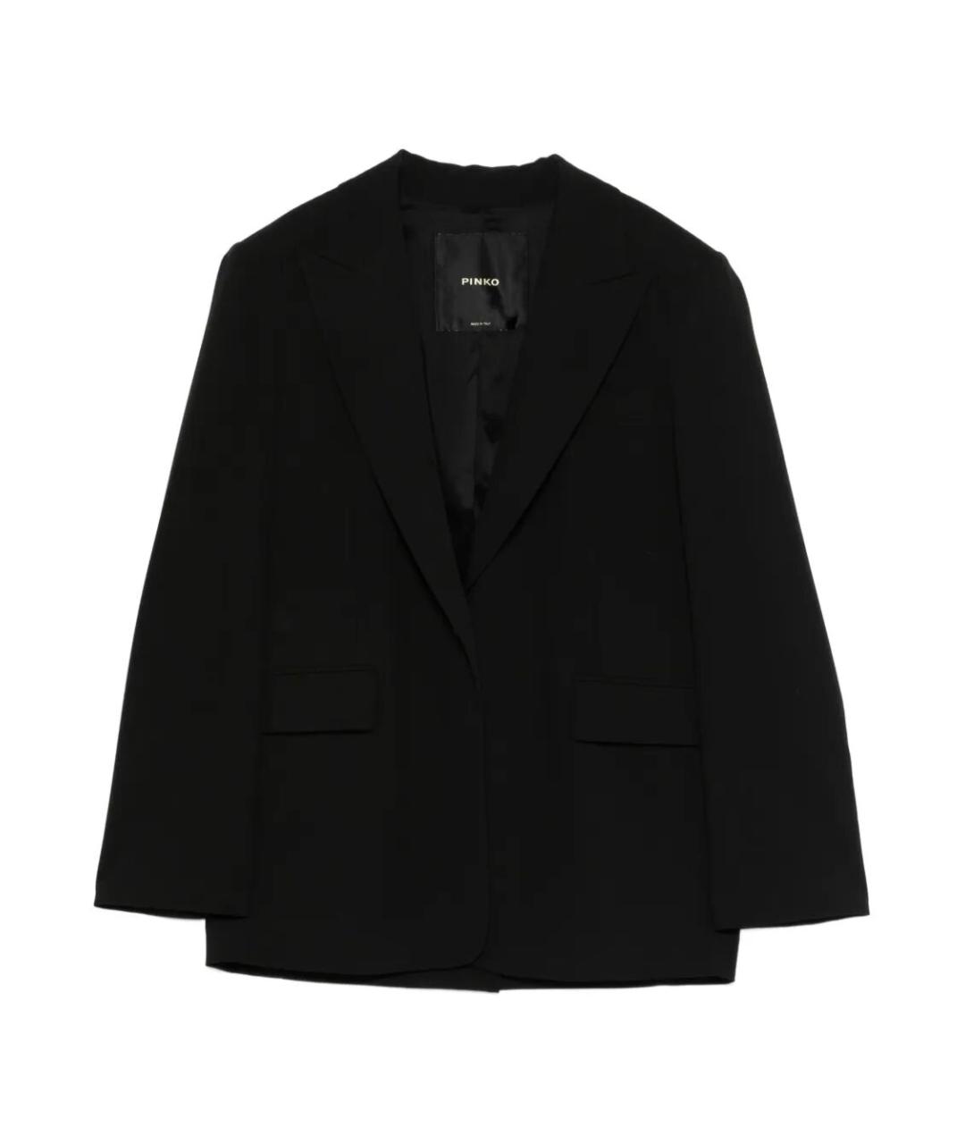 PINKO Черный полиэстеровый жакет/пиджак, фото 1
