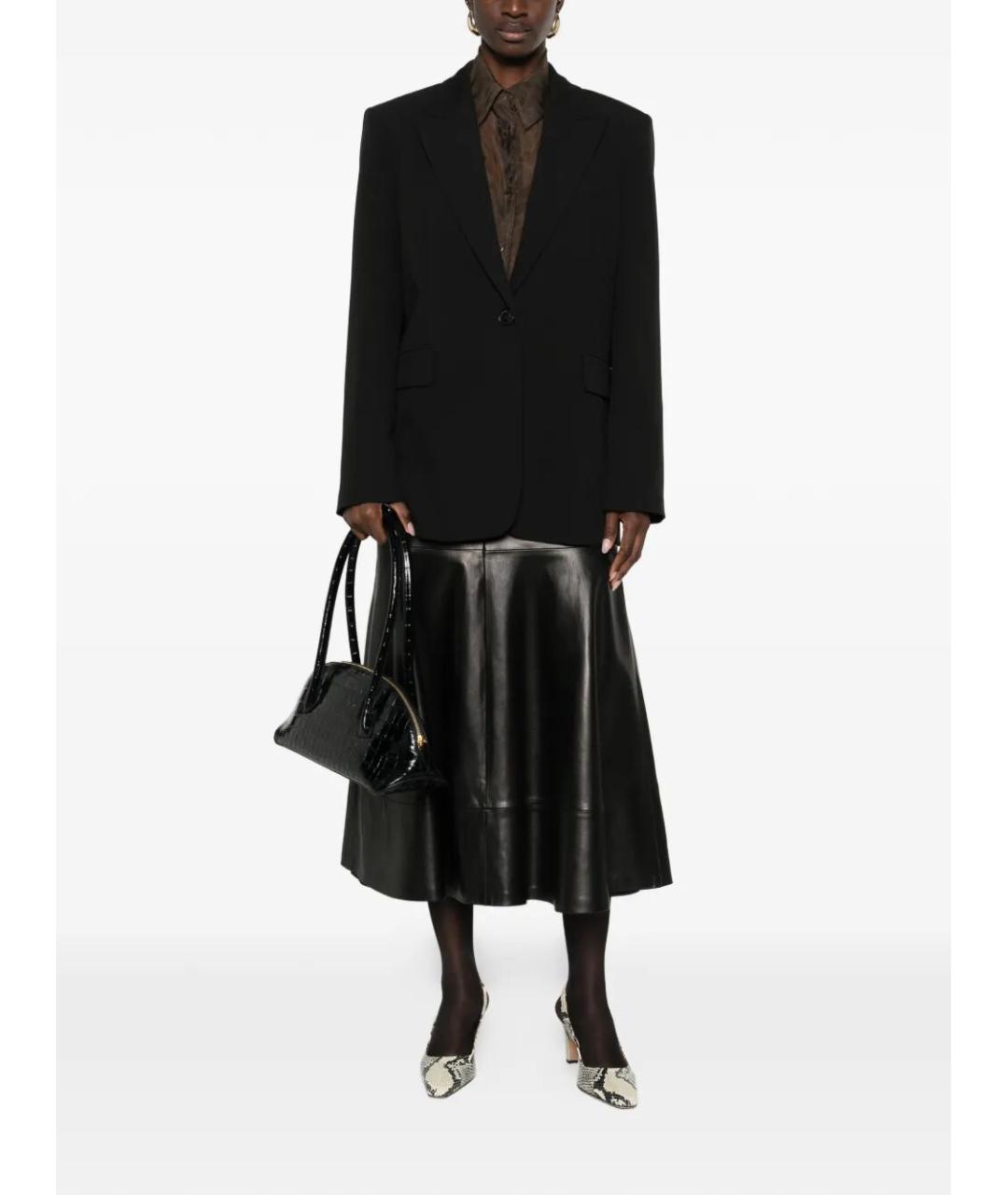 PINKO Черный полиэстеровый жакет/пиджак, фото 2