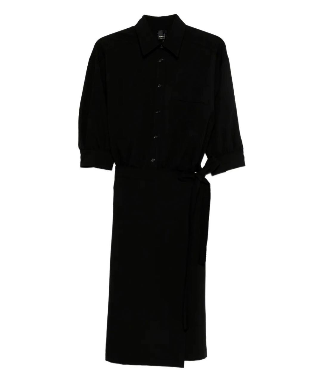 PINKO Черное полиэстеровое платье, фото 1
