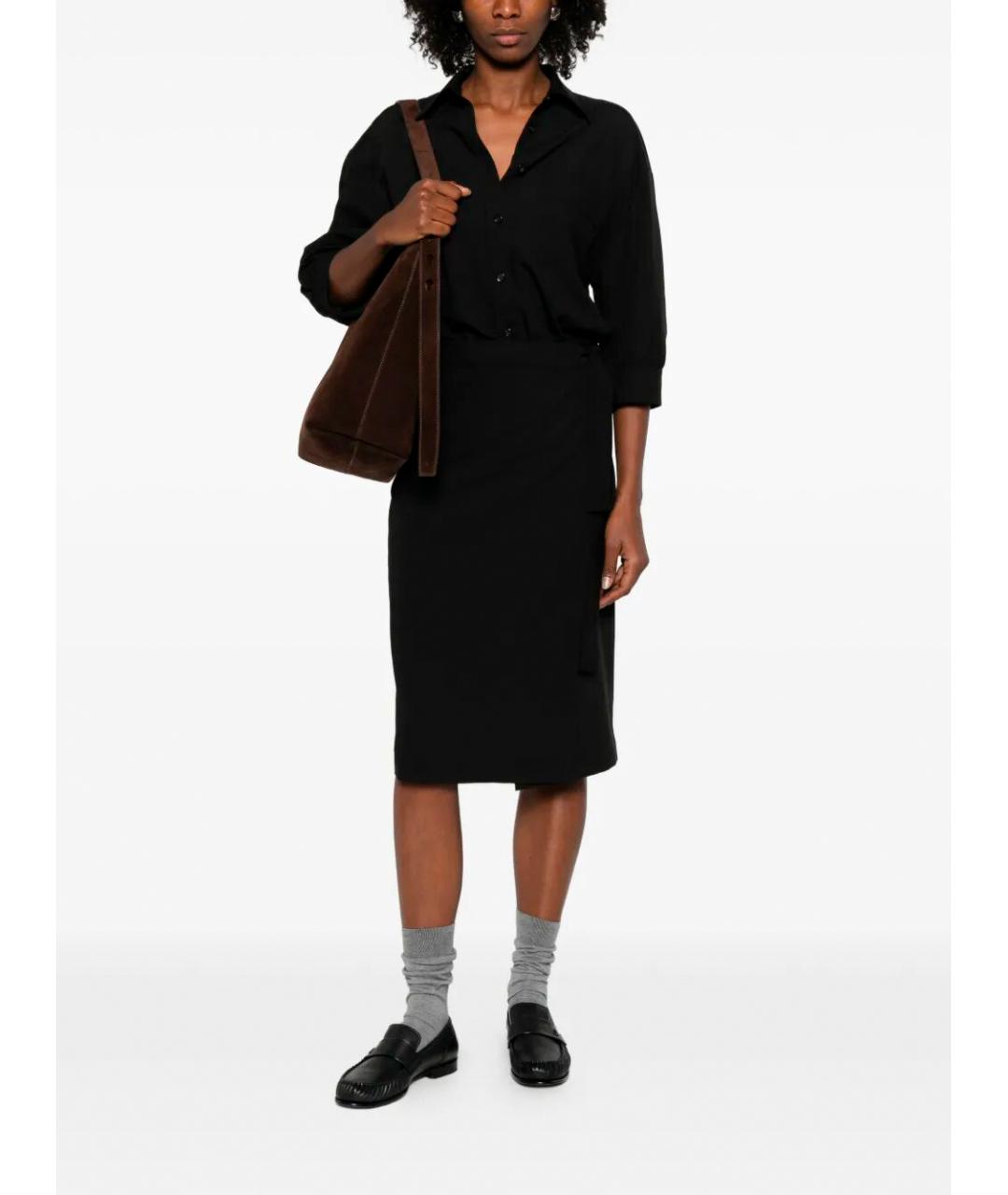 PINKO Черное полиэстеровое платье, фото 2