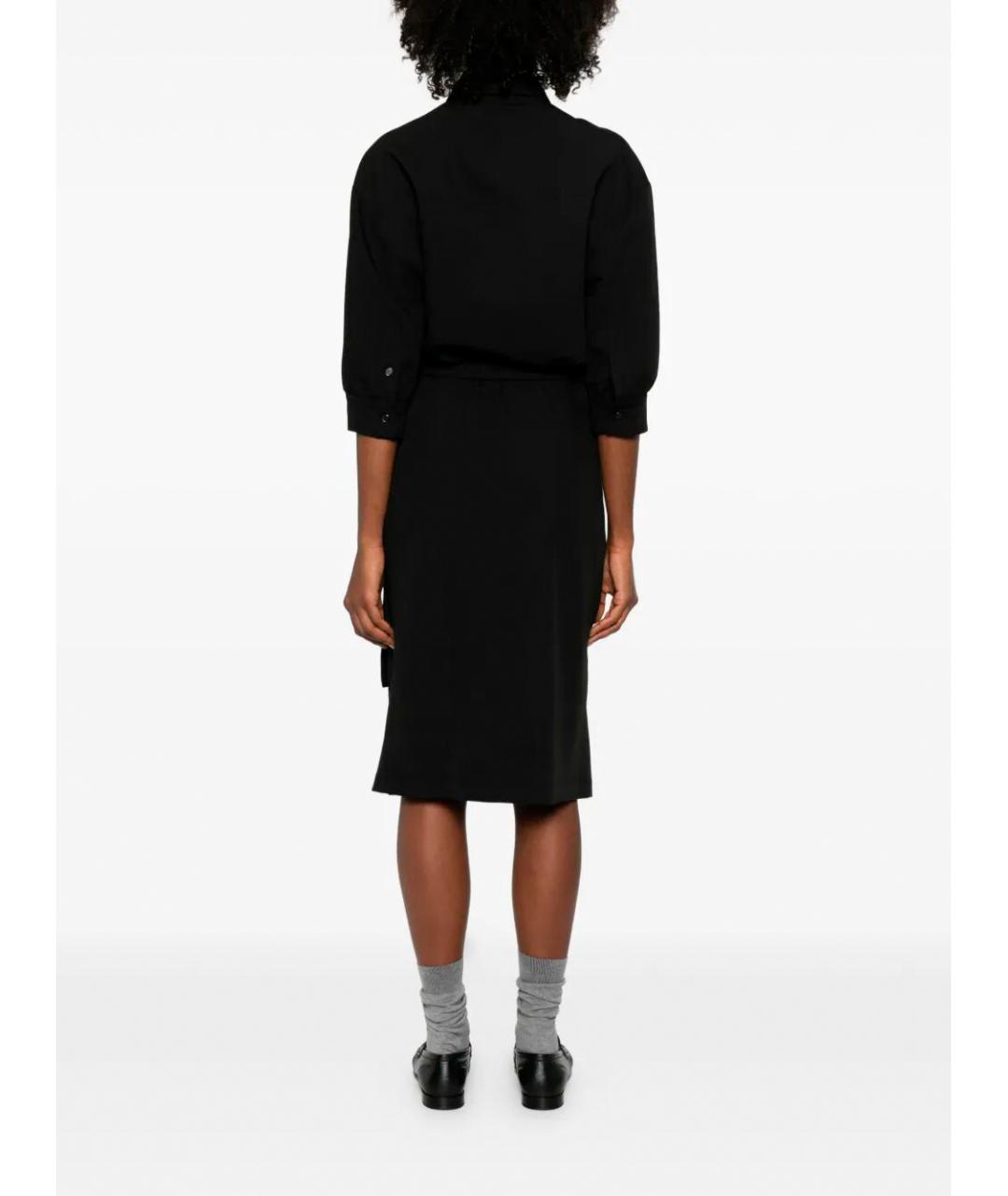 PINKO Черное полиэстеровое платье, фото 5