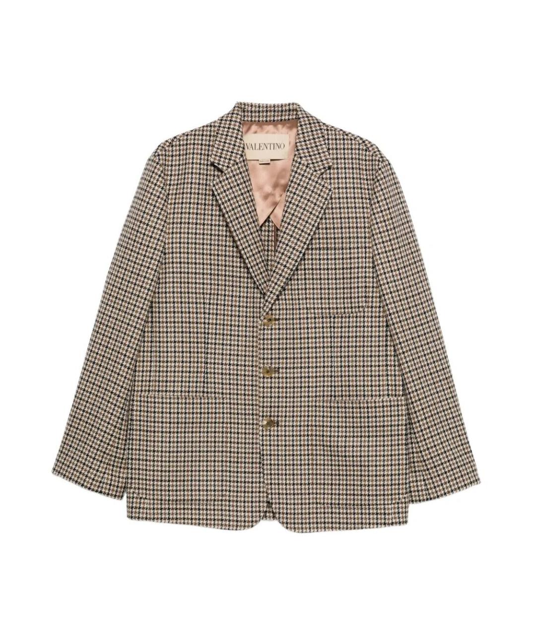 VALENTINO Мульти шерстяной пиджак, фото 1