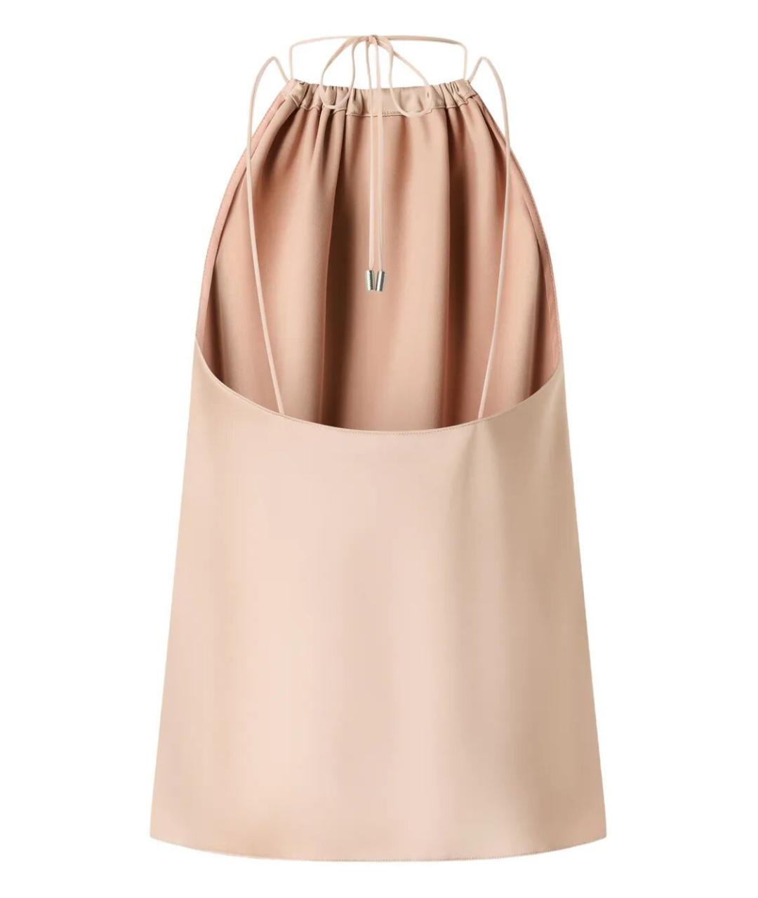 PINKO Бежевая ацетатная майка, фото 2