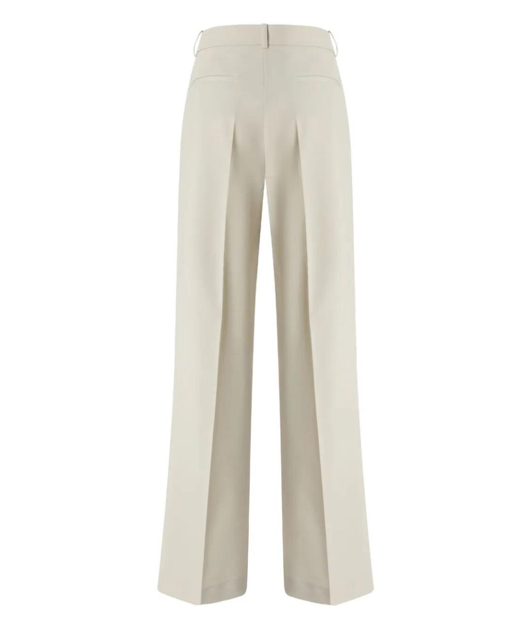 PINKO Белые полиэстеровые брюки широкие, фото 2