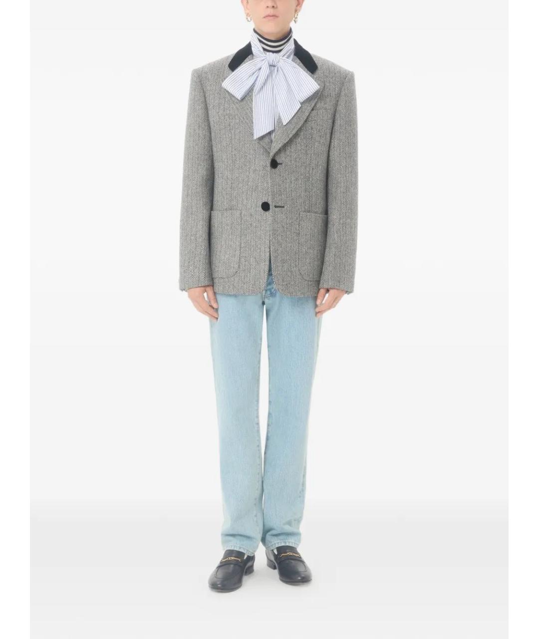 VALENTINO Синяя хлопковая кэжуал рубашка, фото 2