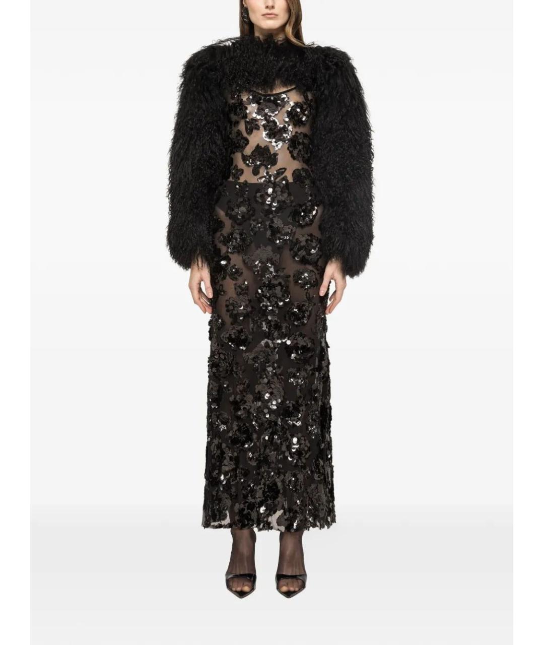 NISSA Черное полиэстеровое вечернее платье, фото 2