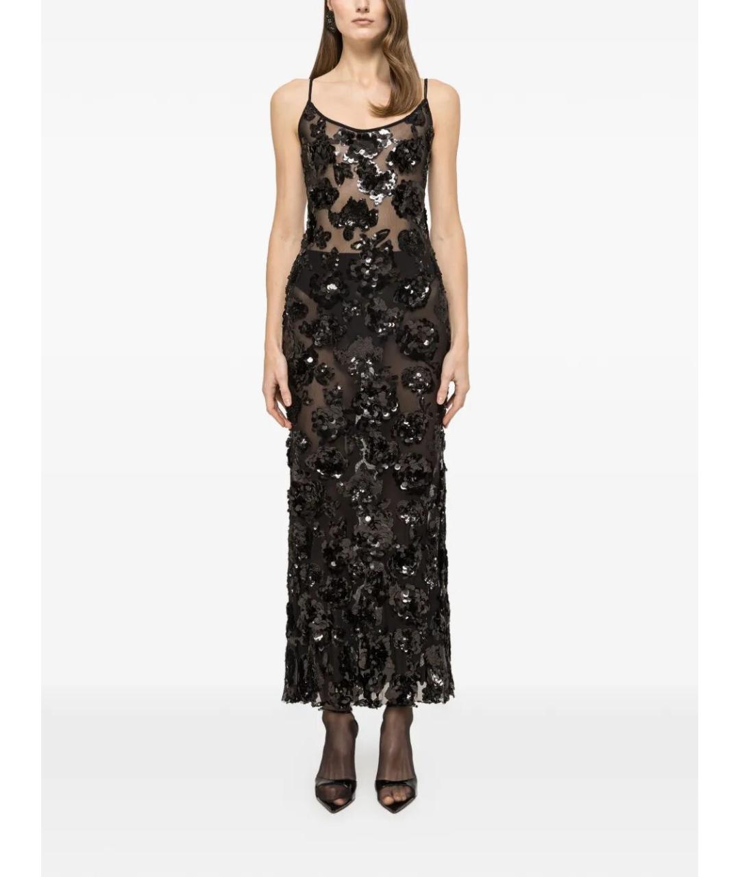 NISSA Черное полиэстеровое вечернее платье, фото 6