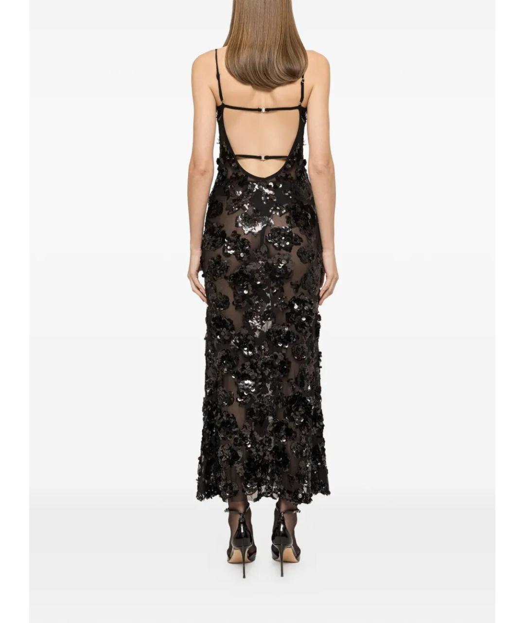 NISSA Черное полиэстеровое вечернее платье, фото 5