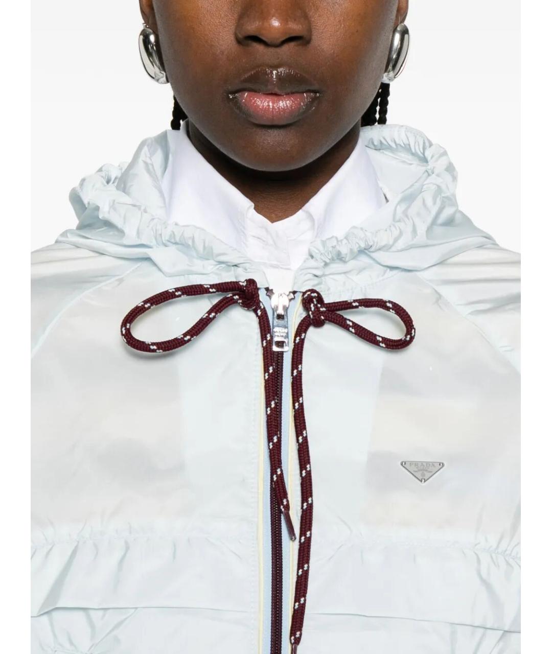 PRADA Белая полиамидовая куртка, фото 4