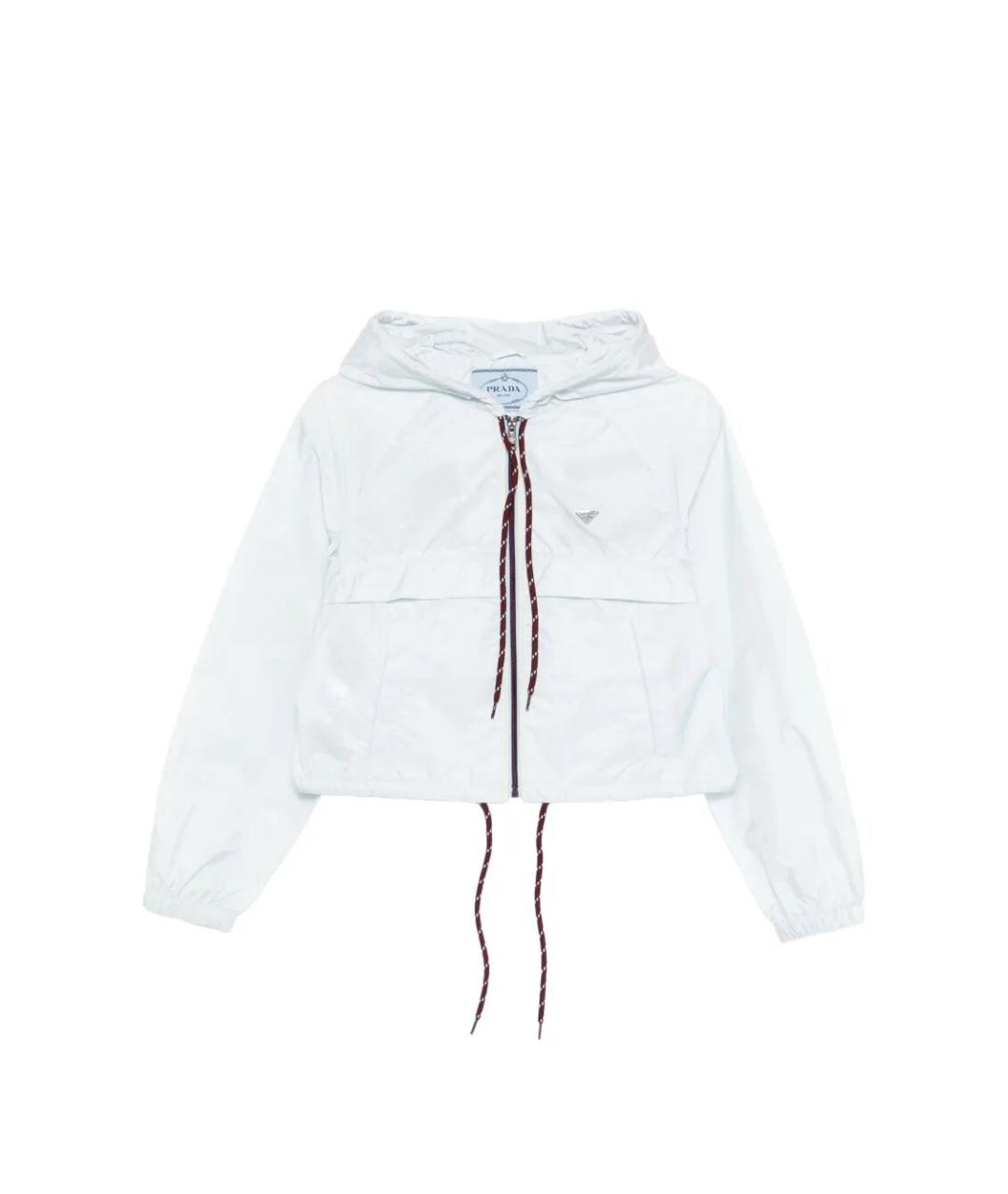 PRADA Белая полиамидовая куртка, фото 1