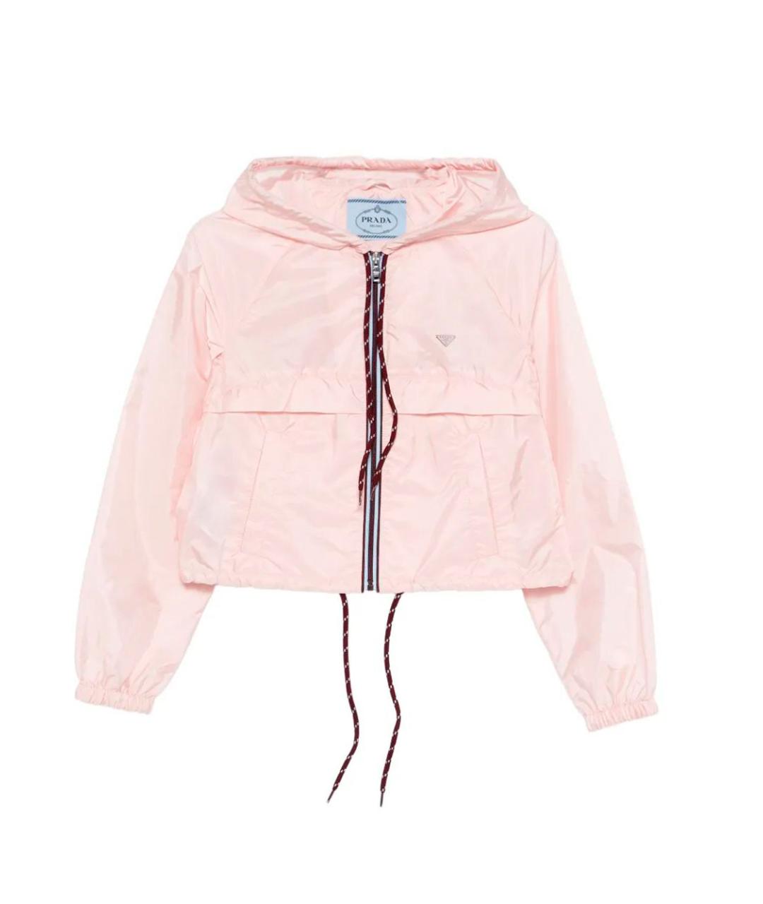 PRADA Розовая полиамидовая куртка, фото 1