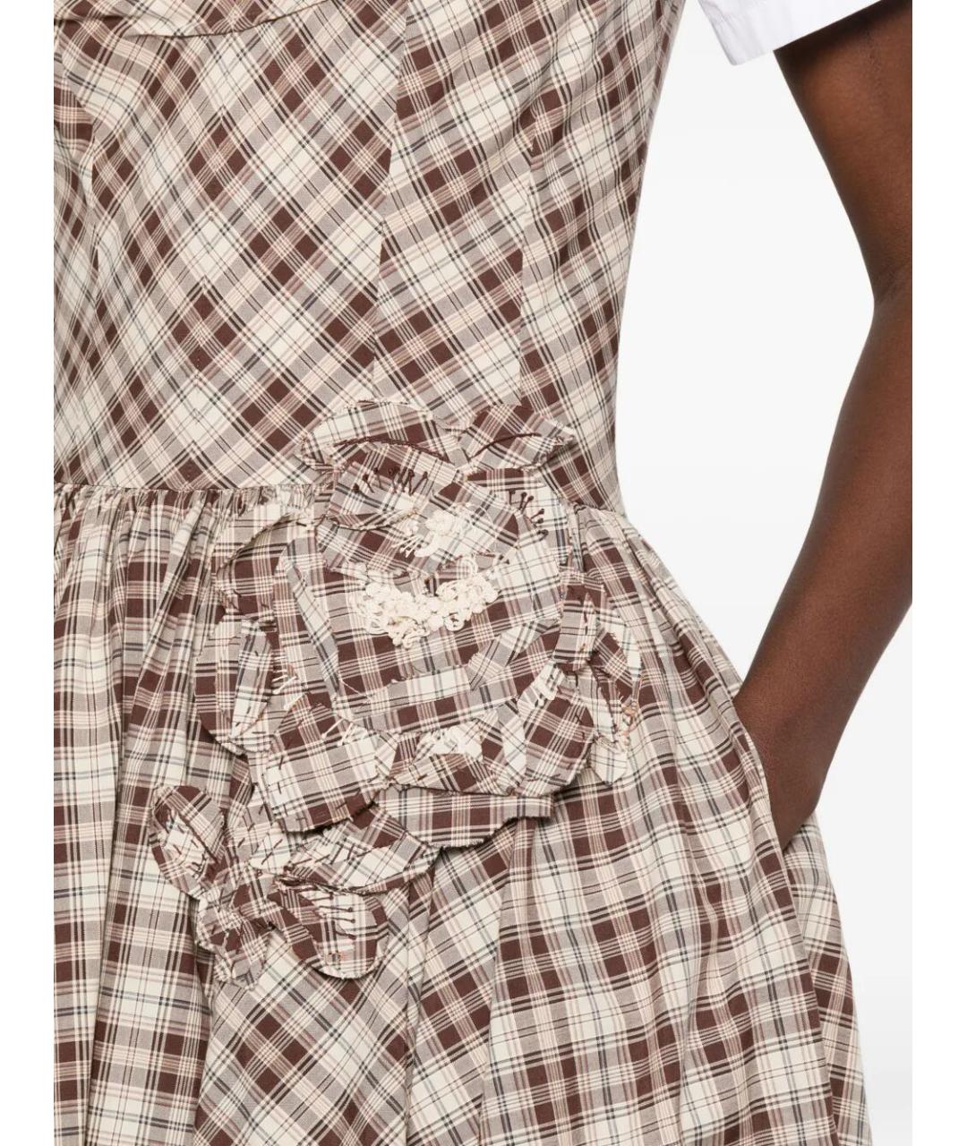 PRADA Бежевое хлопковое повседневное платье, фото 5