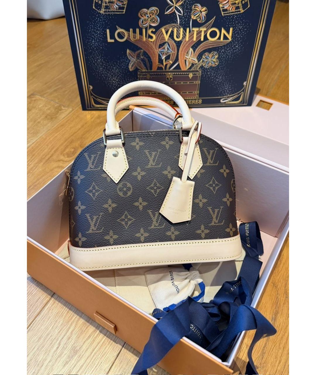 LOUIS VUITTON Коричневая сумка с короткими ручками, фото 2