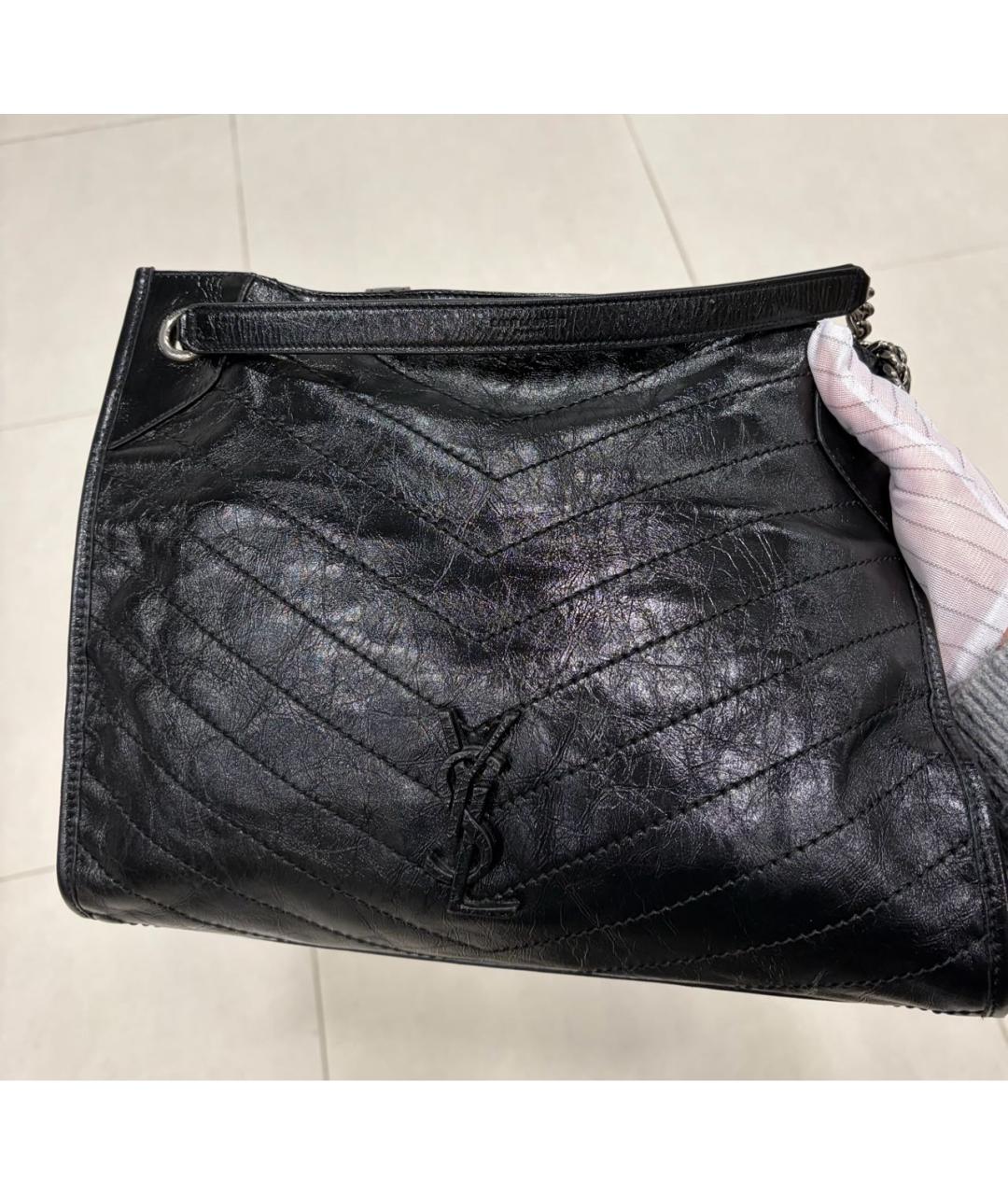 SAINT LAURENT Кожаная сумка тоут, фото 2