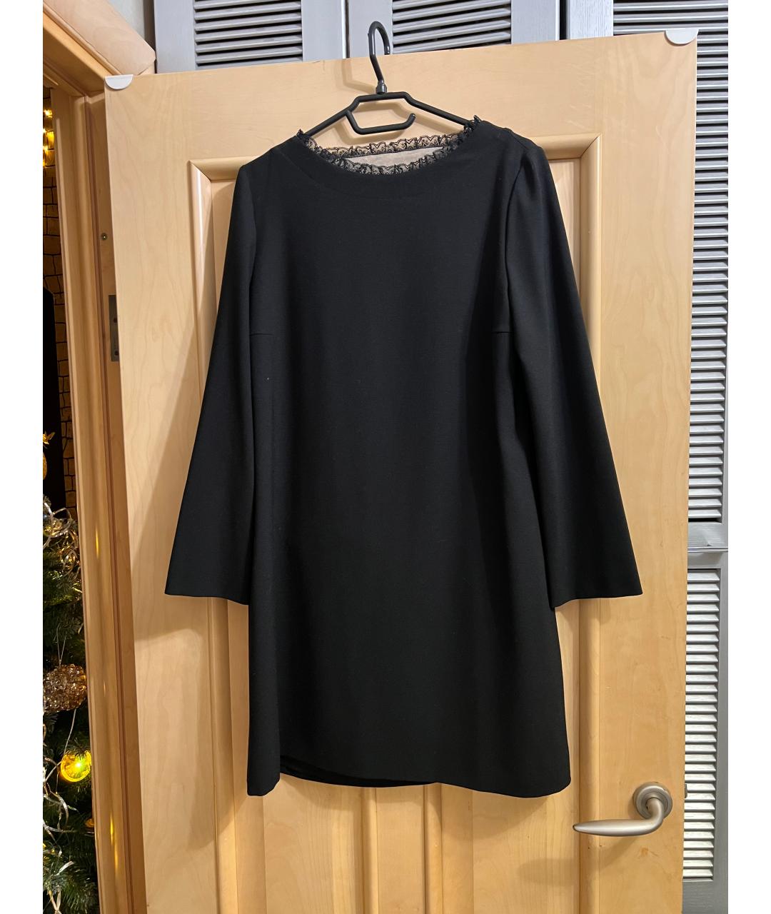 RED VALENTINO Черное коктейльное платье, фото 9