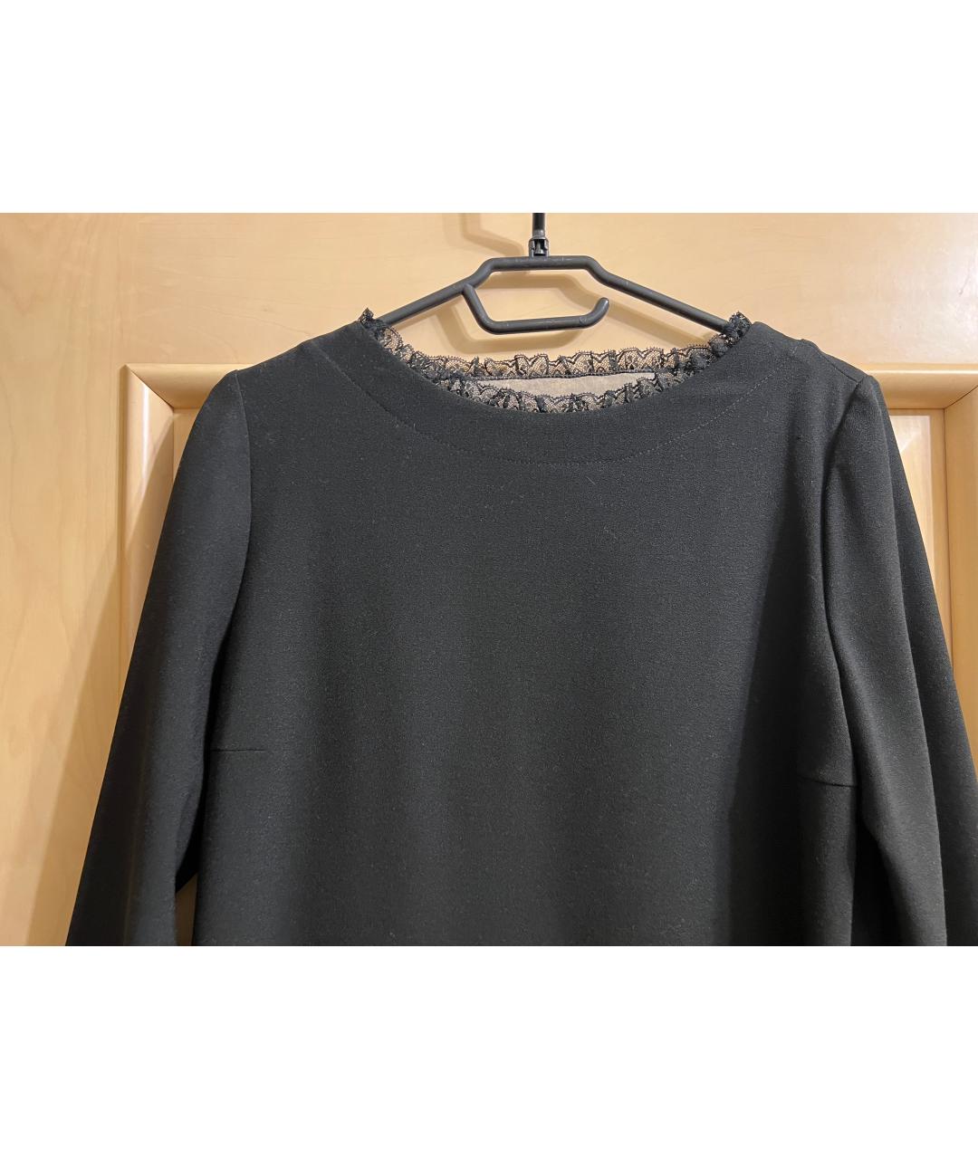 RED VALENTINO Черное коктейльное платье, фото 4