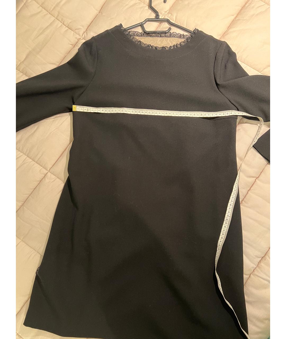 RED VALENTINO Черное коктейльное платье, фото 5