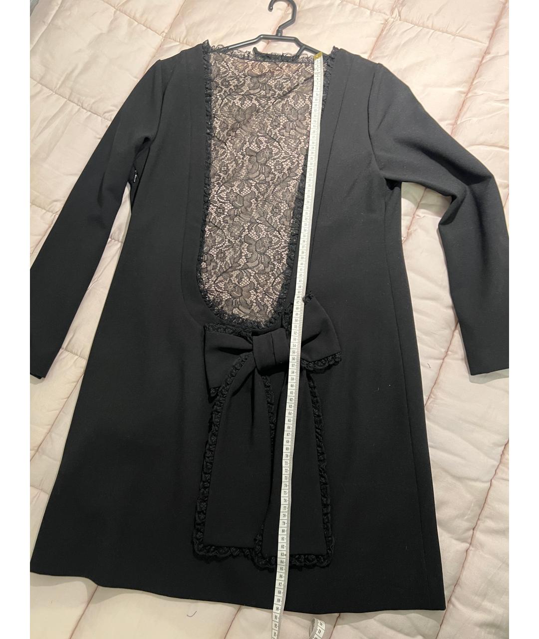 RED VALENTINO Черное коктейльное платье, фото 6