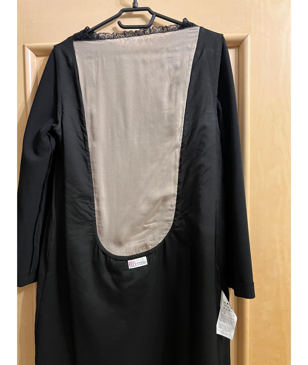 RED VALENTINO Черное коктейльное платье, фото 3