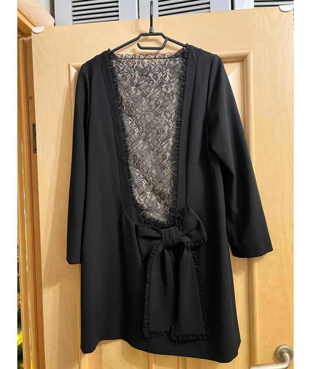 RED VALENTINO Черное коктейльное платье, фото 2