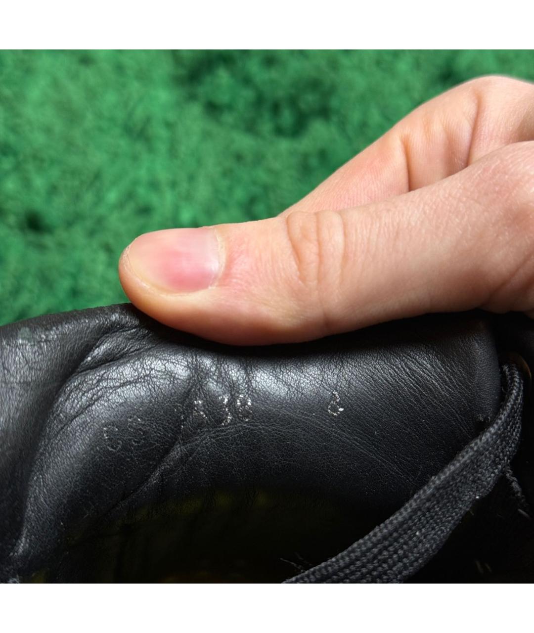 DOLCE&GABBANA Черные кожаные низкие кроссовки / кеды, фото 6