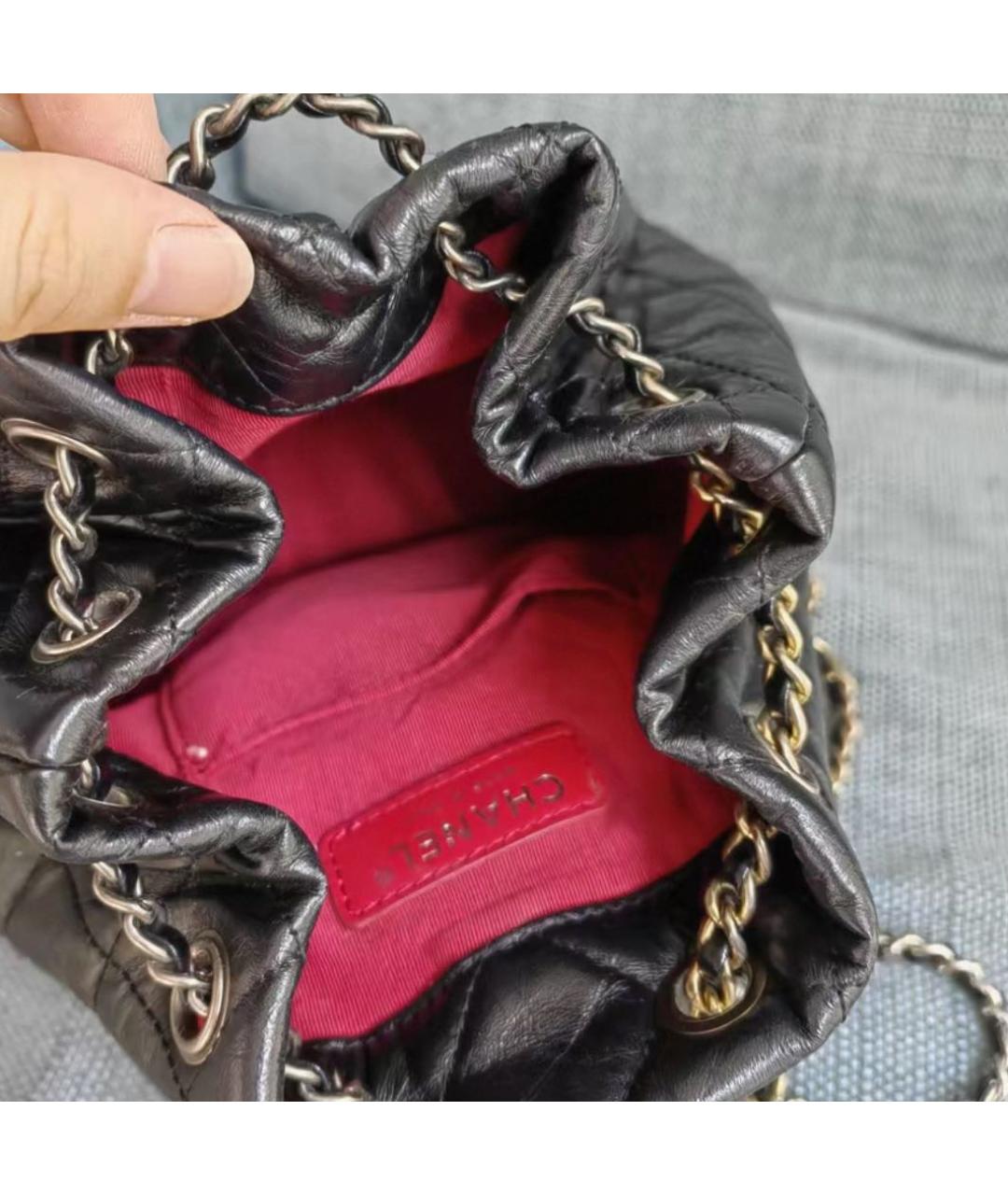 CHANEL Черный рюкзак, фото 4