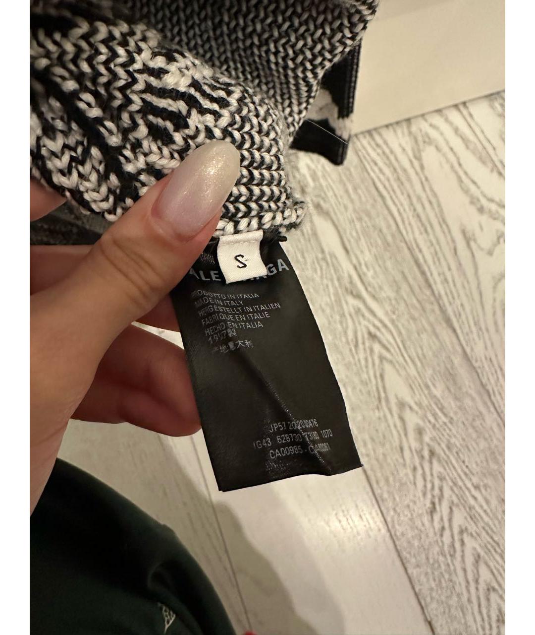 BALENCIAGA Черный хлопковый джемпер / свитер, фото 4