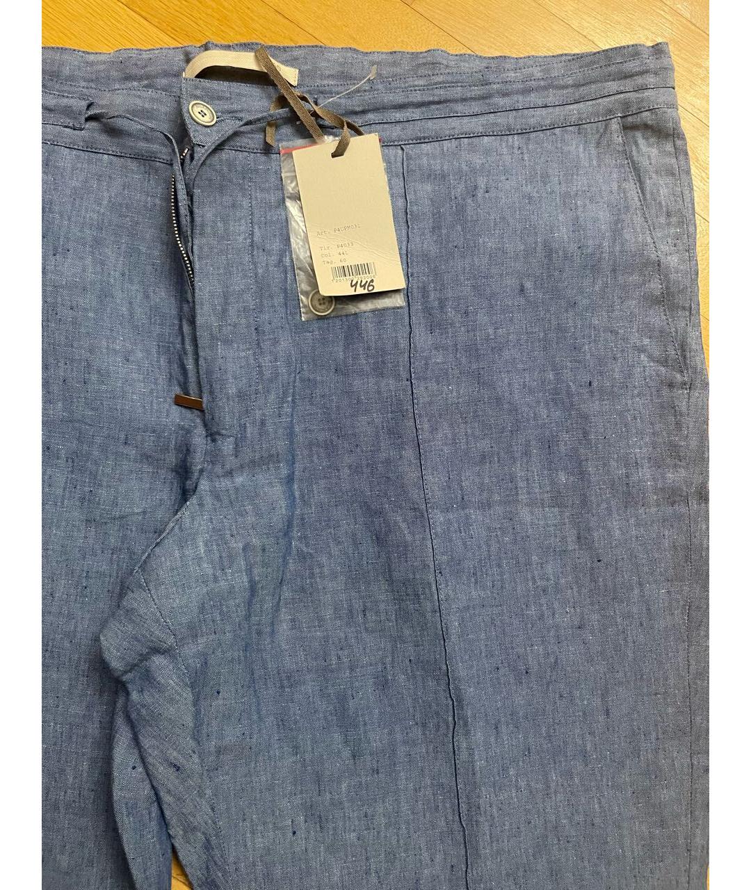 BILANCIONI Синие прямые джинсы, фото 2