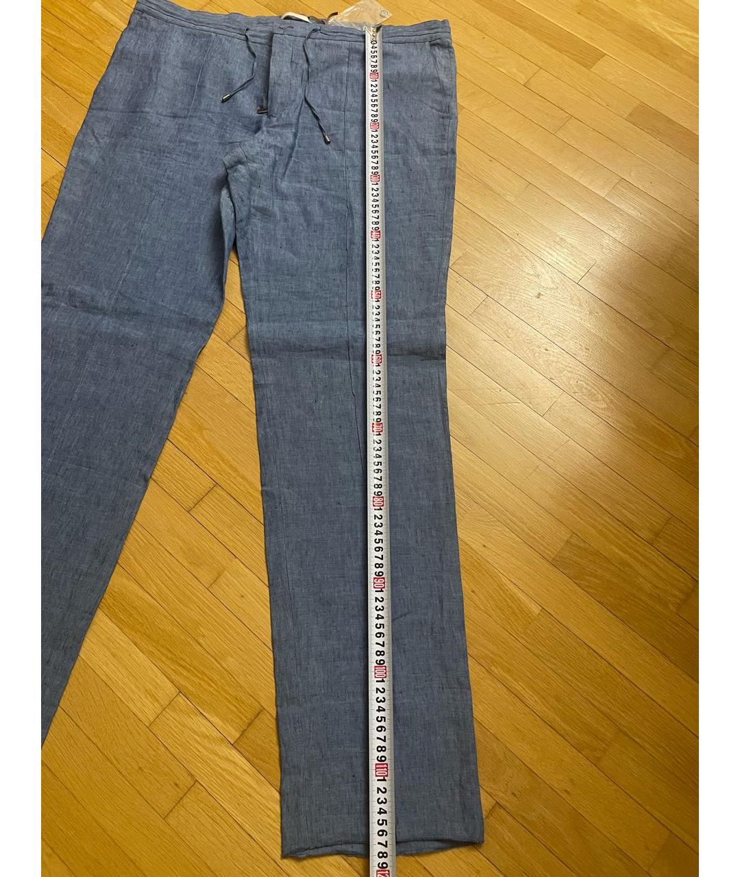 BILANCIONI Синие прямые джинсы, фото 6